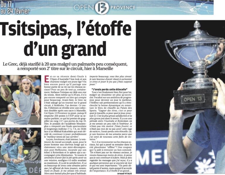 2019 : Tsitsipas comme chez lui